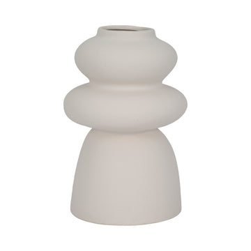 11" Hidaka Small Vase - Ivory