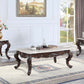 Benbek - Coffee Table - Marble & Antique Oak Finish