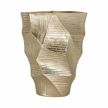 Juneau Small Metal Vase - Gold