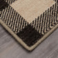 Kendrick - 5' x 7' Plaid Area Rug - Gingham Onyx Fabric