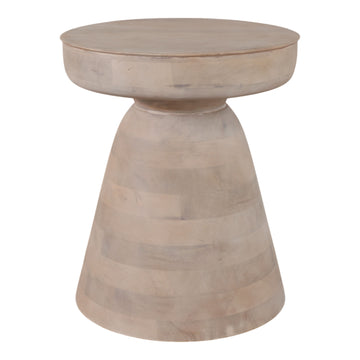 Wood Side Table - Ivory