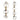 26" / 35" Kano Wood And Resin Wall Link Chains (Set of 2) - Multi