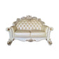 Vendom - Loveseat - Champagne PU & Antique Pearl Finsih