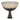Glass 13" Bowl With Stand - 2-Tone White