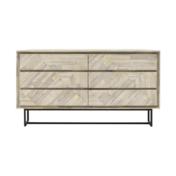 Peridot - 6 Drawer Dresser - Natural Acacia