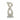 19" Mortsel Quartz Resin Statuary - White