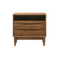 Artemio - 2 Drawer Wooden Nightstand With Shelf