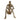 8" x 4" Reading Man Figure - Gold
