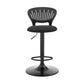 Padua - Adjustable Upholstery Swivel Stool - Black