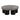 Wood 39" Stained Finish Coffee Table - Black