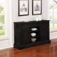 Phelps - 2 Door Sideboard Buffet Cabinet - Distressed Noir