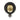 Metal 12" Round Votive Holder - Black/Gold