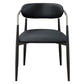 Gavan - Arm Chair (Set of 2) - Black Synthetic Leather