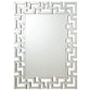 Forman - Greek Motif Frameless Wall Mirror - Silver