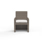 Coronado - Dining Chair, With Self Welt - Canvas Flax / Dark Brown