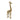 Aluminum Giraffe Decor 15" - Gold