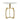 Accent Table With White Marble - Gold