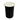 Large Ribbed Accent Table Marble Top 20" - Black / Green