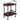 Palmer - 2-Tier Rectangular Wood Bar Cart - Merlot