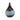 Glass Vase 12" - Blue Ombre