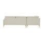 Serena - Velvet Chaise Sectional