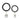 15 / 18" Operose Statuary (Set of 2) - Black