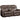 Lydia - Motion Loveseat With USB & Console - Brown Leather Aire