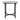 27" Winslow Marble Top Accent Table - Gray / Black