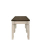 Fedele - Bench - Weathered Oak & Cream Finish