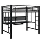 Avalon - Full Workstation Loft Bed - Black