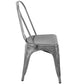 Oregon - Stackable Dining Chair - Brushed Silver (Set of 2)