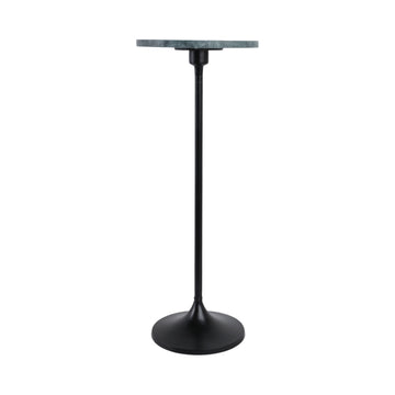 Marble Top Drink Table - Green / Black