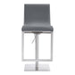 Victory - Contemporary Swivel Barstool - Brushed / Gray