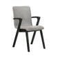 Varde - Mid-Century Upholstered Dining Chairs (Set of 2) - Black / Gray