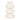Ceramic Three Ribbed Vase 8" - Cotton