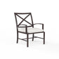 La Jolla - Dining Chair, With Self Welt - Canvas Flax / Dark Brown