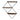 Metal / Wood 3-Tier Diamond Wall Shelf 21" - Brown