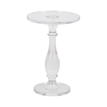 20" Nivine Acrylic Accent Table - Glass