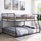 Cordelia - Bunk Bed - Antique Oak, Sandy Black & Dark Bronze Hand-Brushed Finish