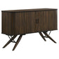 Wes - 2 Door Sideboard Buffet Storage Cabinet - Dark Walnut