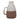 Ceramic Vase With Handle 9" - Ivory / Brown