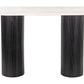 Izola - Console Table - White / Black