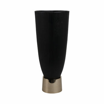 20" Wallmar Large Vase - Black And Gold