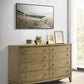 Granada - 8-Drawer Dresser Cabinet - Natural Pine