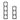 24" / 32" Lovell Wall Chains (Set of 2) - White / Black