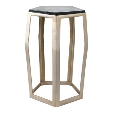 Hettinger Small Accent Table - Gold / Black