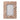 4" x 6 " Resin Herringbone Lines Photo Frame - White / Wood