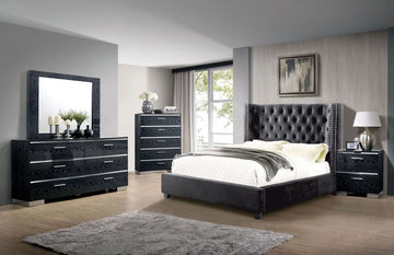 Cayla - California King Bed - Black