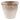 11" x 10" Textured Terracotta 2-Handle Vase - Ivory / Brown