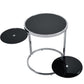 Lynch - Accent Table - Black & Chrome Finish